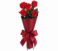 Букет 5 Красных роз Эдлесс Лав в Медвеженском