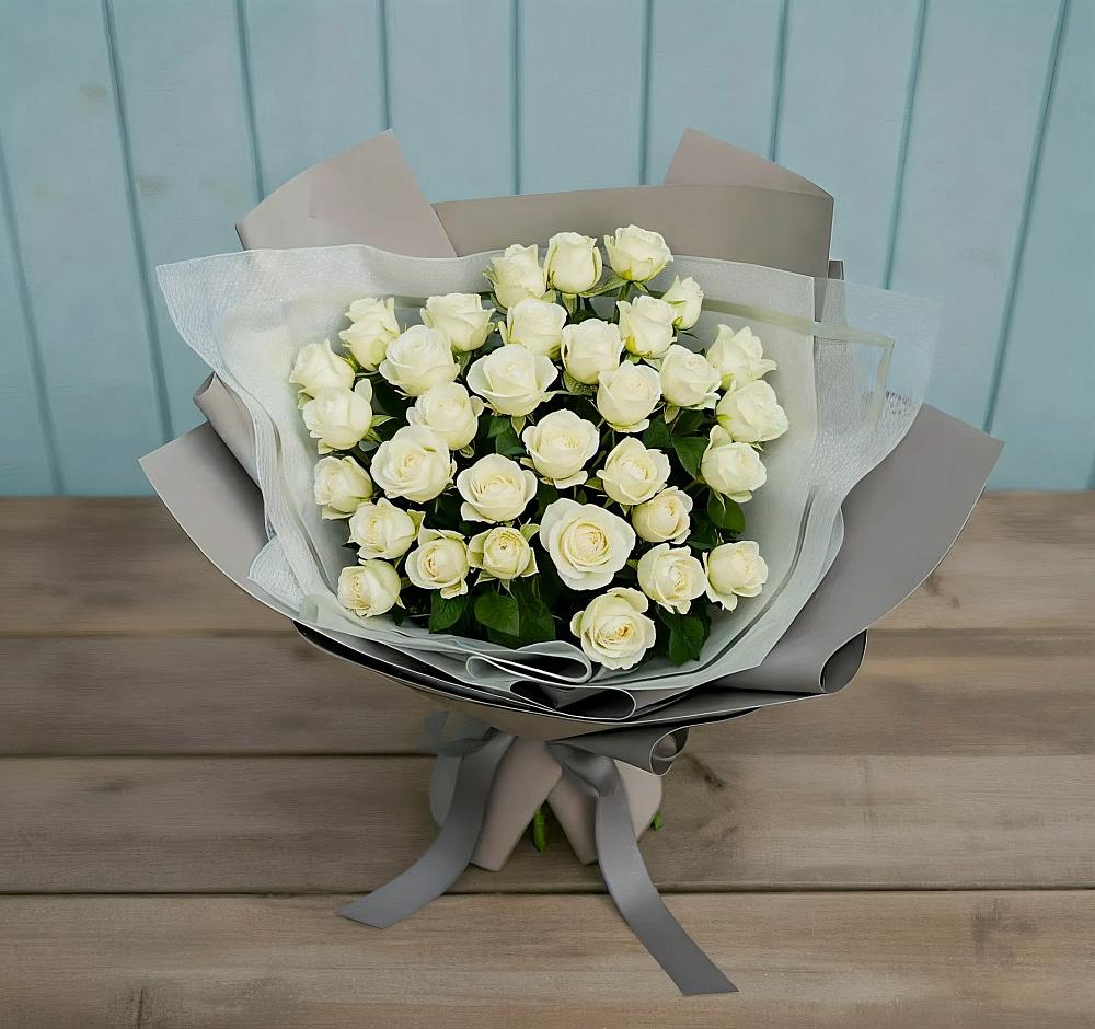 Букет Белоснежная нежность в Медвеженском