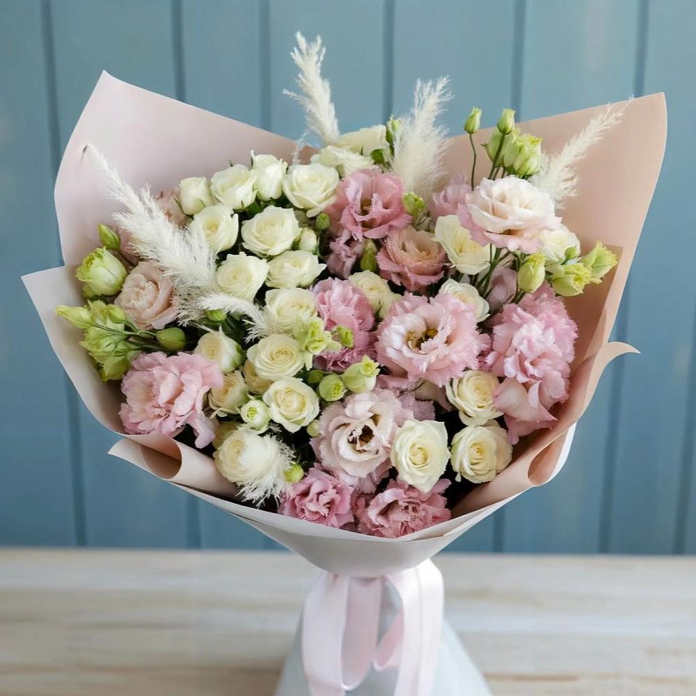 Букет цветов из: Альстромерии и Розы в Медвеженском