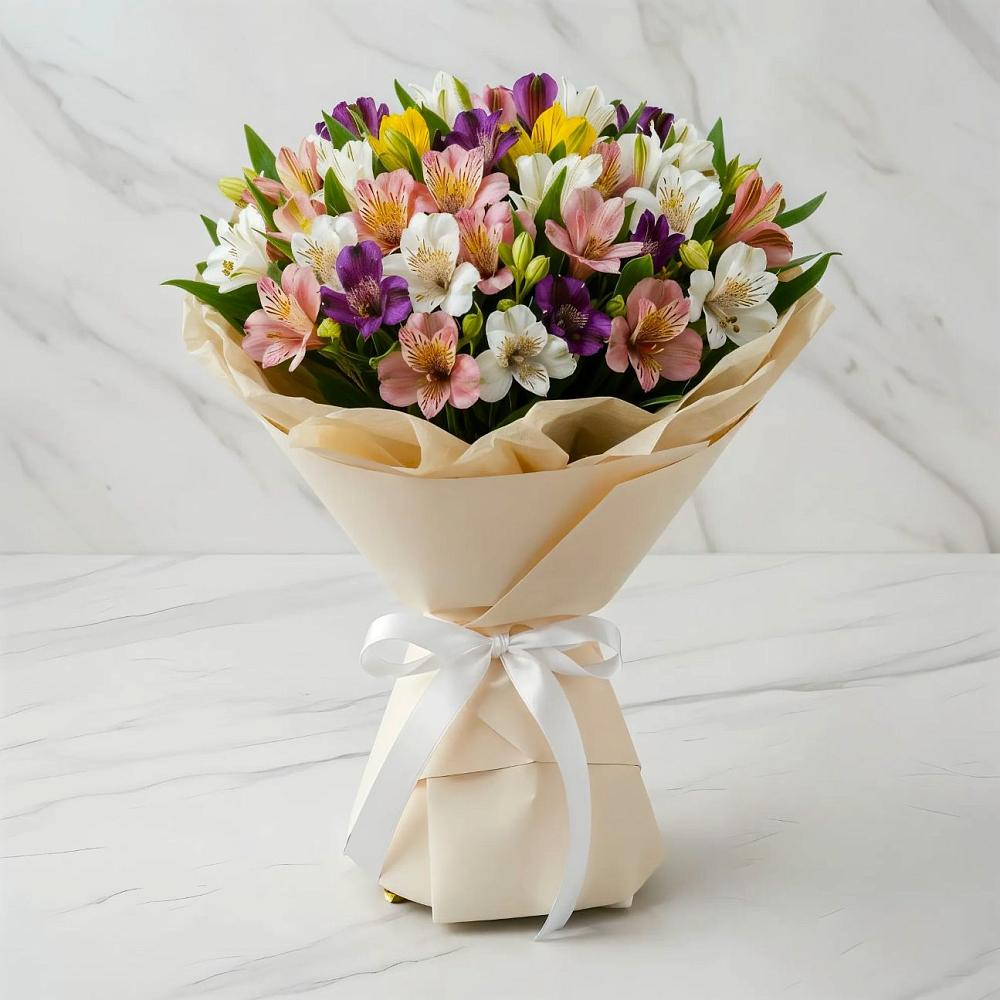 Букет цветов из: Альстромерии в Медвеженском