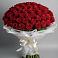 Букет 101 Красная роза Блэк Мэджик в Медвеженском