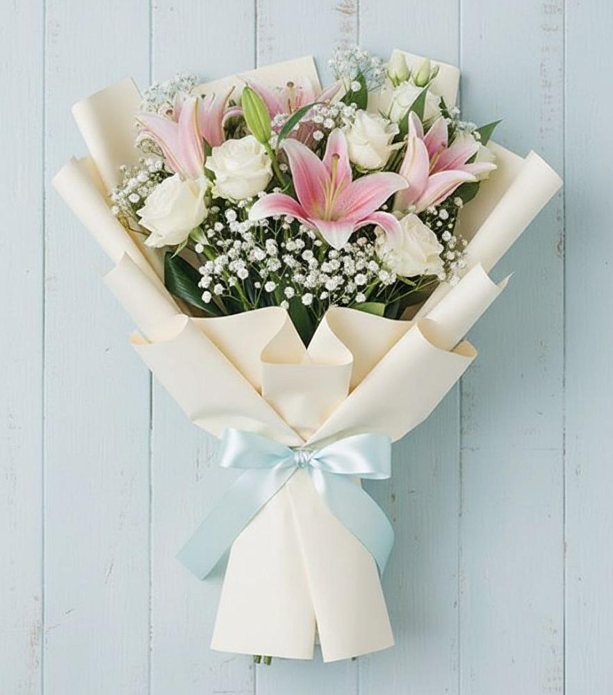 Букет цветов из: Лилии в Медвеженском