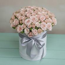 Цветочная композиция из Розы в шляпной коробке в Медвеженском