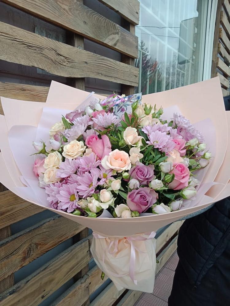 Букет цветов из: Розы и Хризантемы в Медвеженском