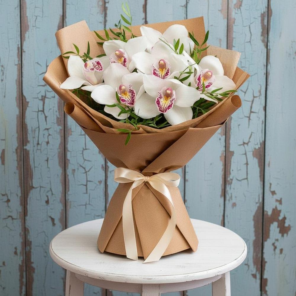 Букет цветов из: Орхидеи и Розы в Медвеженском