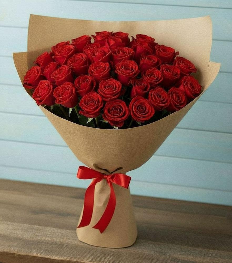 Букет Красные розы Милано в Медвеженском