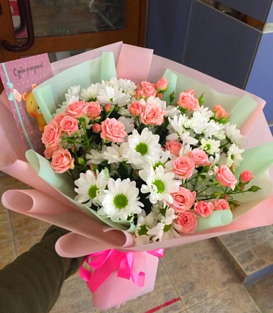 Букет цветов из: Розы и Хризантемы в Медвеженском