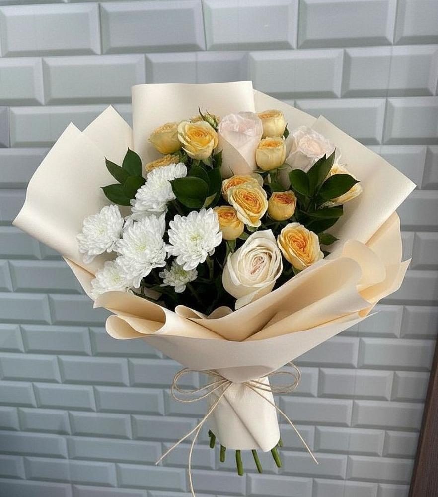 Букет цветов из: Розы и Хризантемы в Медвеженском