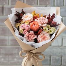 Букет цветов из:  Гвоздики, Хризантемы и Розы в Медвеженском