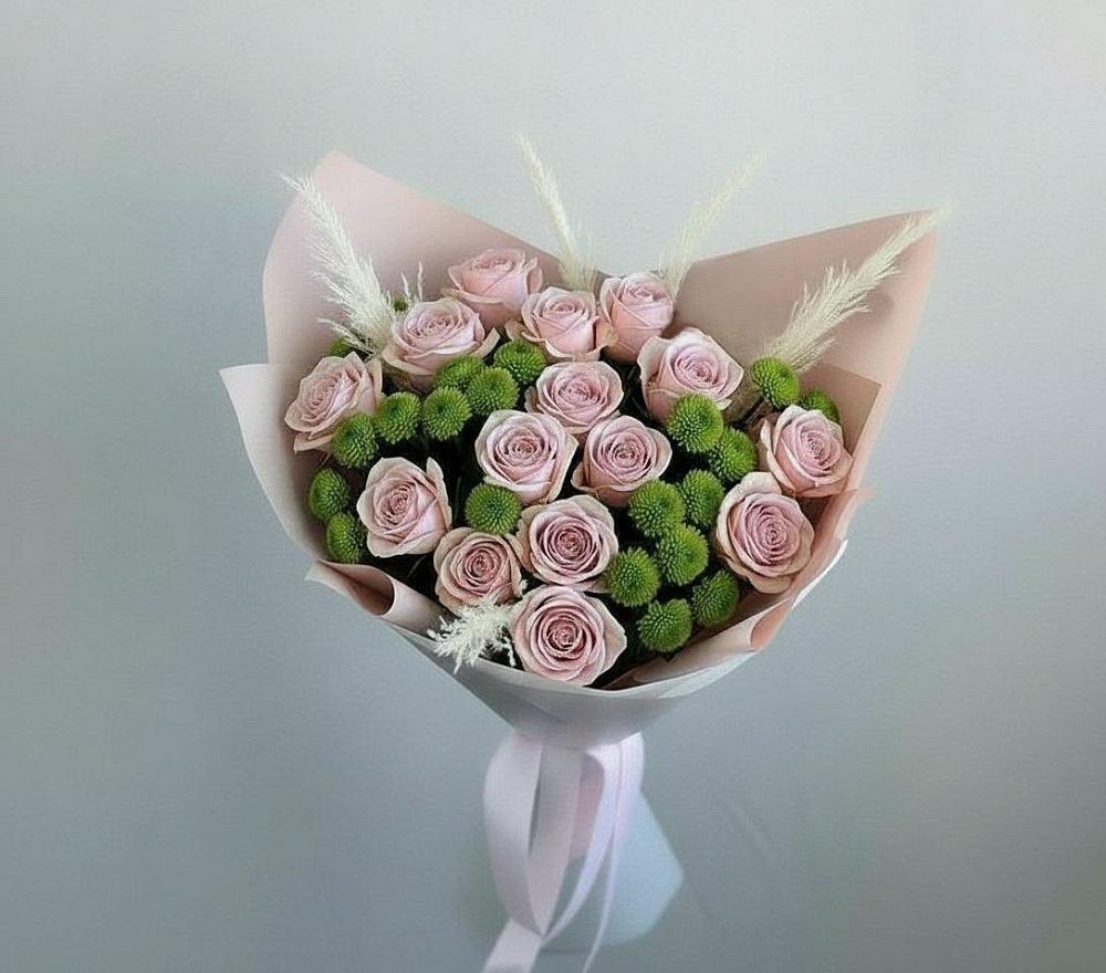 Букет цветов из: Розы и Хризантемы в Медвеженском