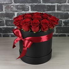 Цветочная композиция из Розы в шляпной коробке в Медвеженском