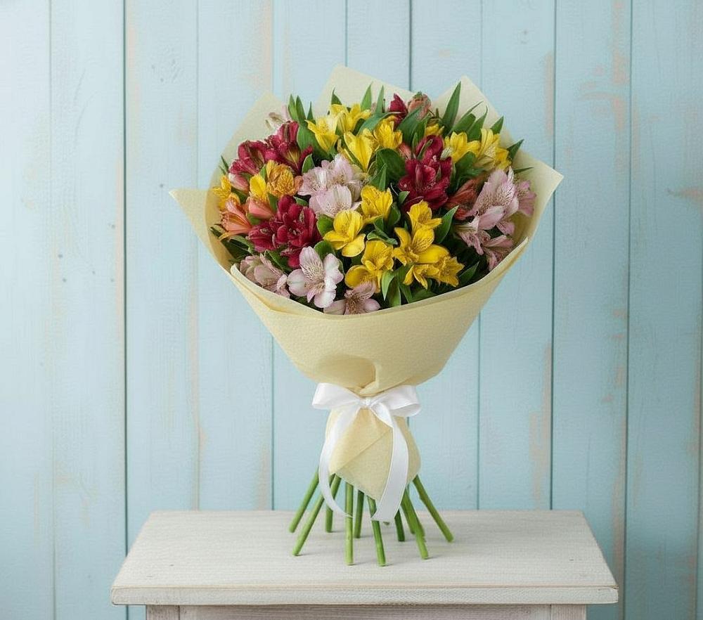 Букет цветов из: Альстромерии в Медвеженском