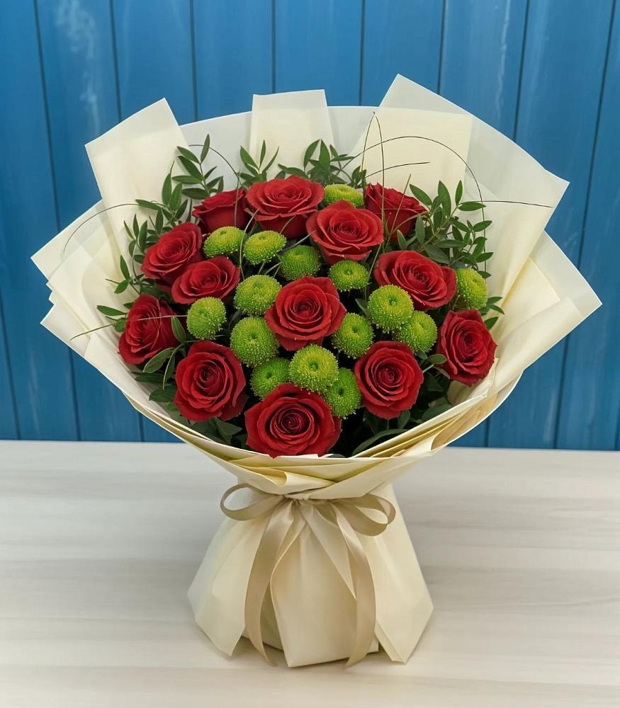 Букет цветов из: Розы и Хризантемы в Медвеженском