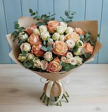 Букет цветов из:  Альстромерии и Розы в Медвеженском