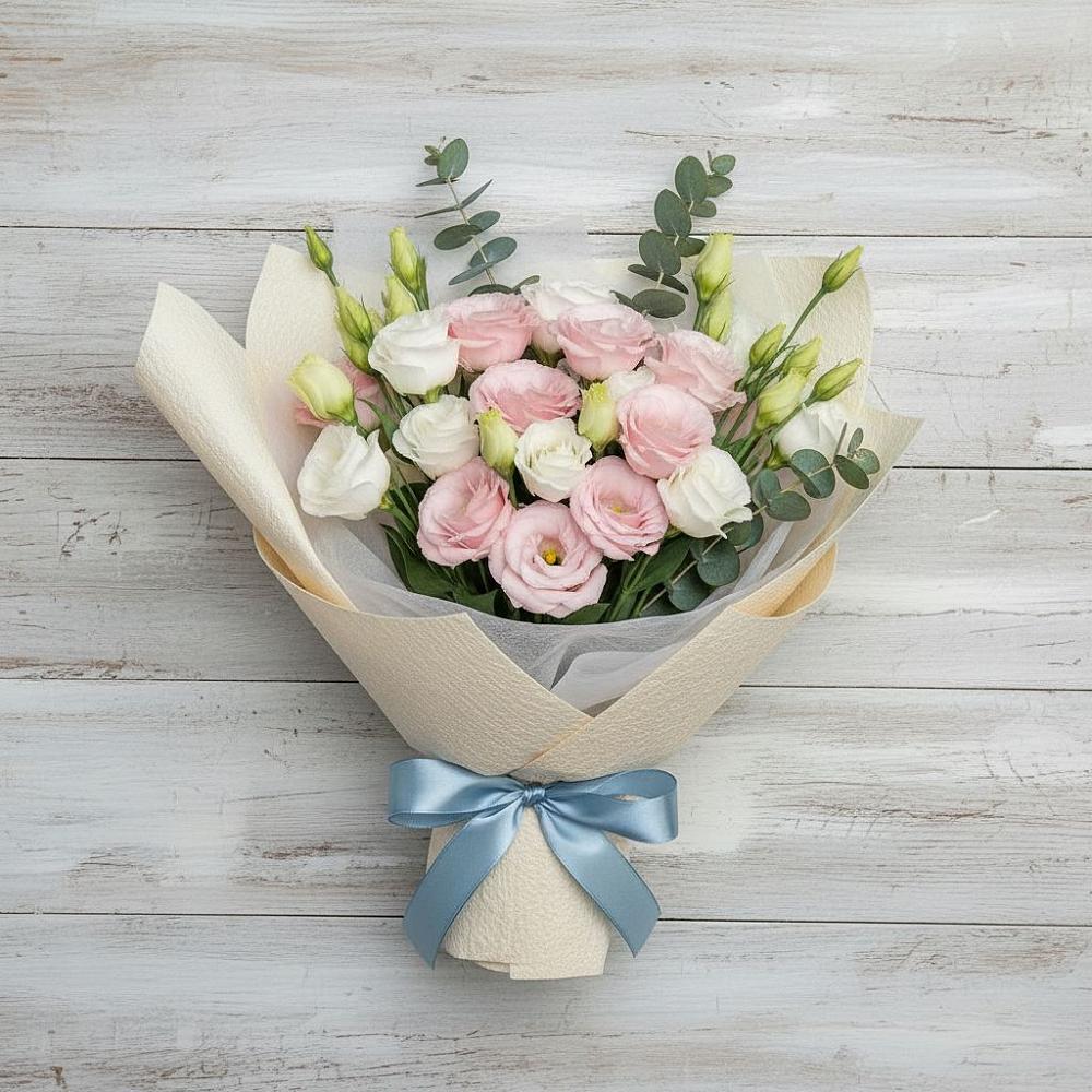 Букет цветов из: Лизиантусы в Медвеженском